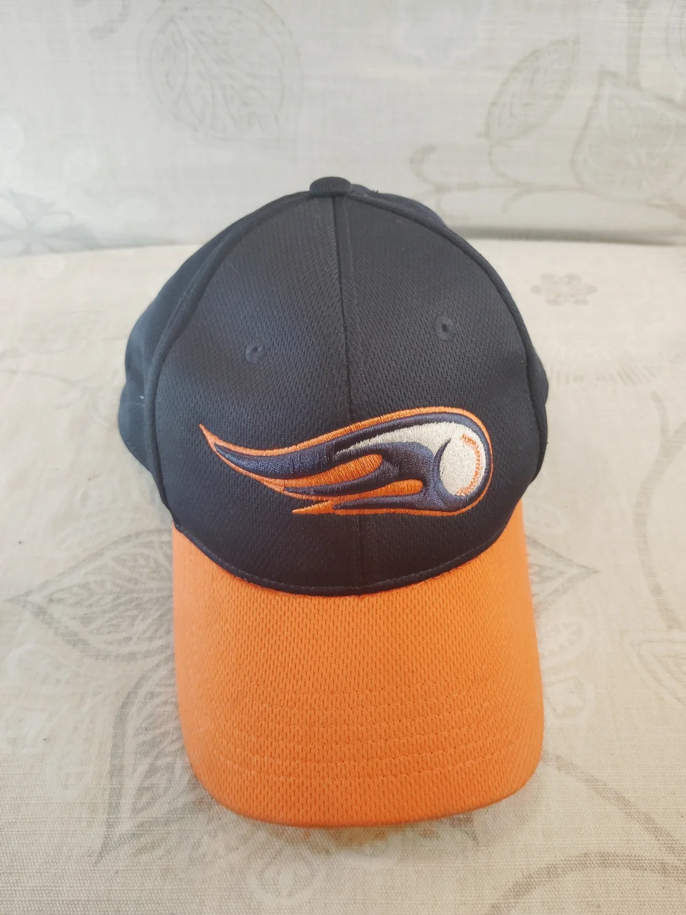 Youth Two-Tone Black and Orange Baseball Cap